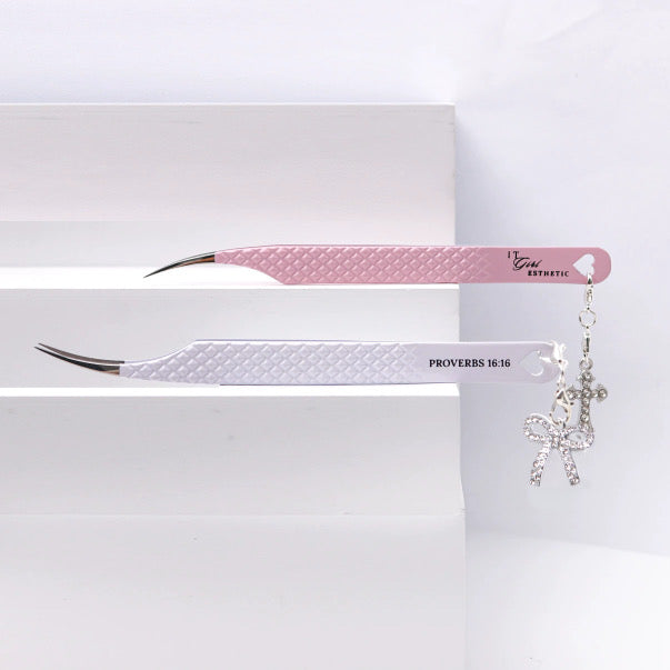 Fiber Tip Iso Tweezer - C Curve