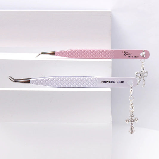 Fiber Tip Tweezer - 45° Curved Volume